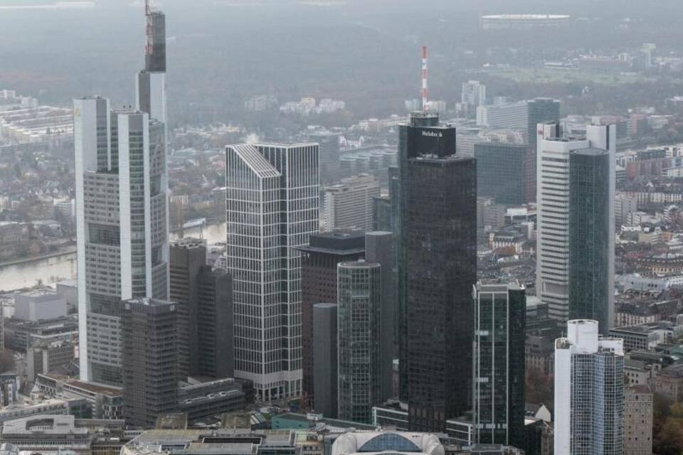 Bankenskyline von Frankfurt