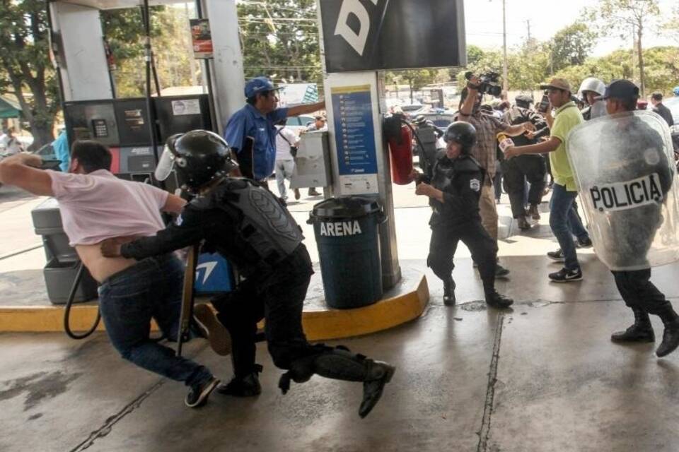 Polizeieinsatz in Managua