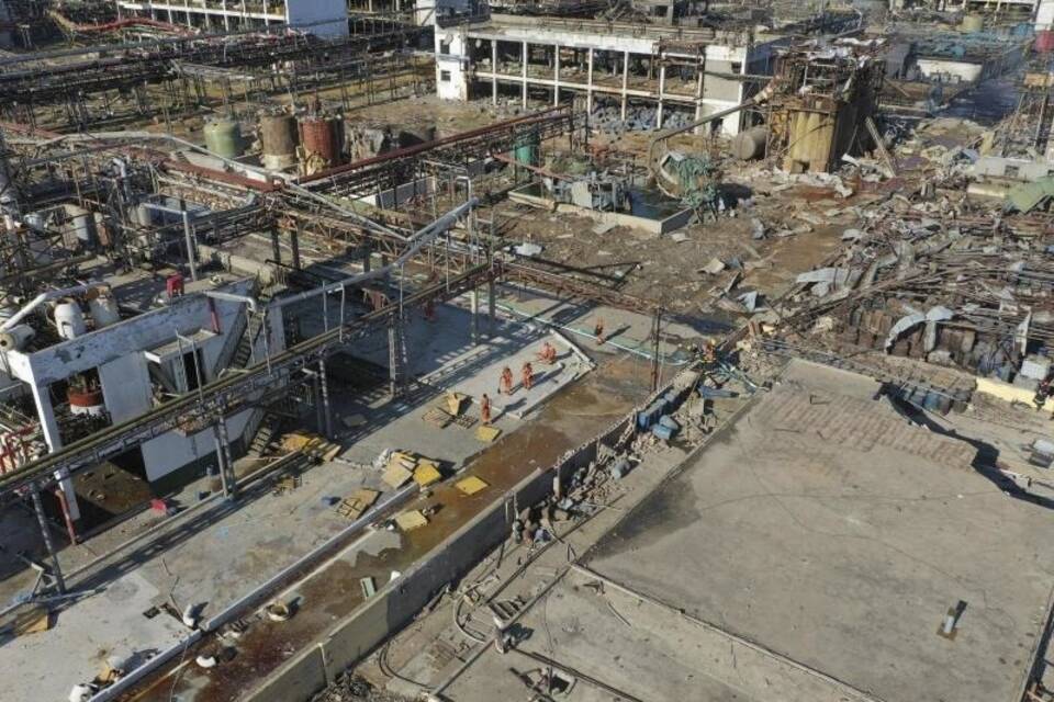 Explosion im Chemiepark in China