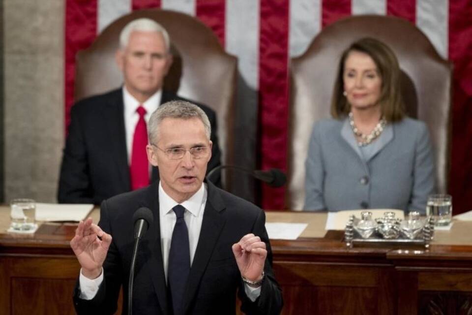 Stoltenberg spricht vor US-Kongress Stoltenberg spricht vor US-Kongress