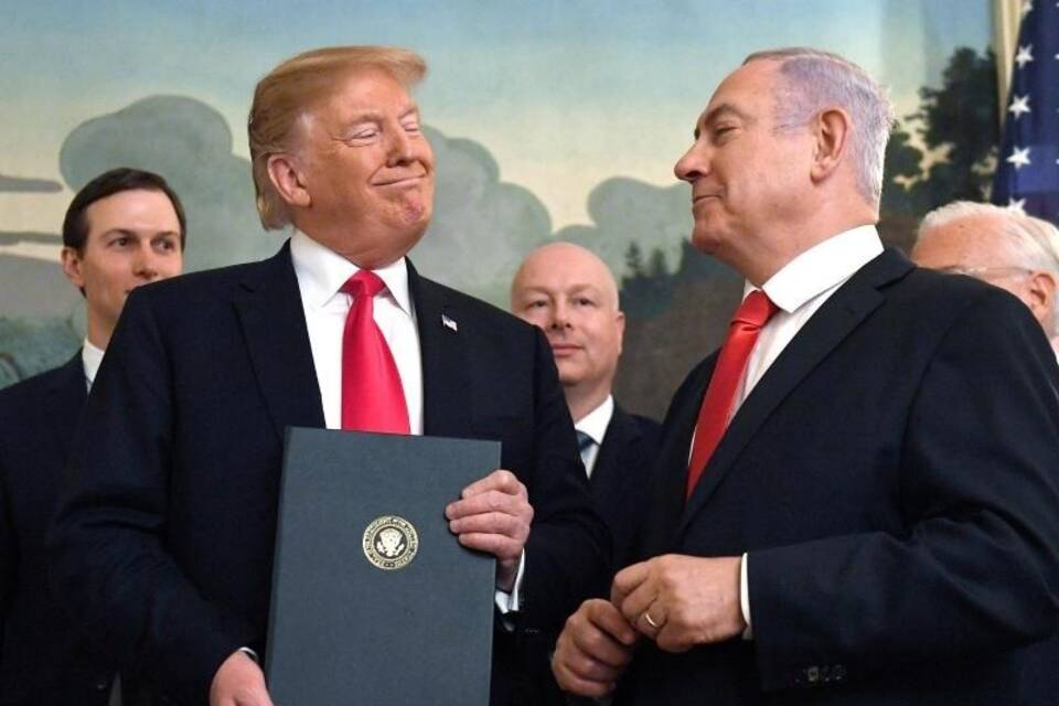 Netanjahu bei Trump Netanjahu bei Trump