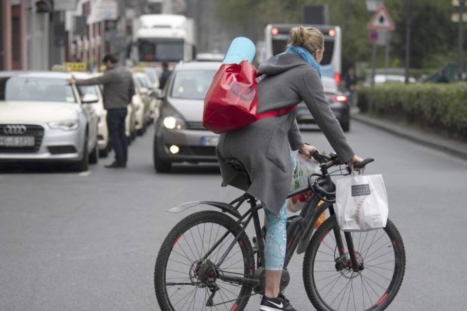 Radfahrerin Radfahrerin