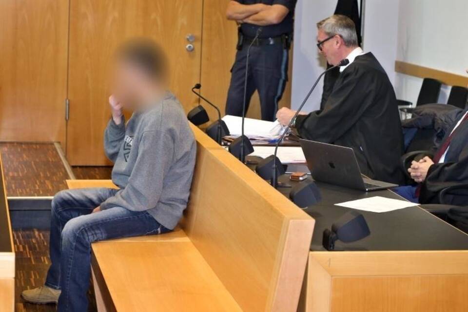 Angeklagter im Augsburger Landgericht
