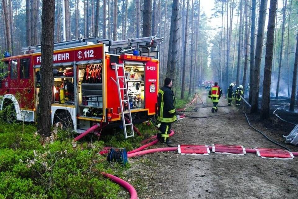 Waldbrand bei Oranienburg