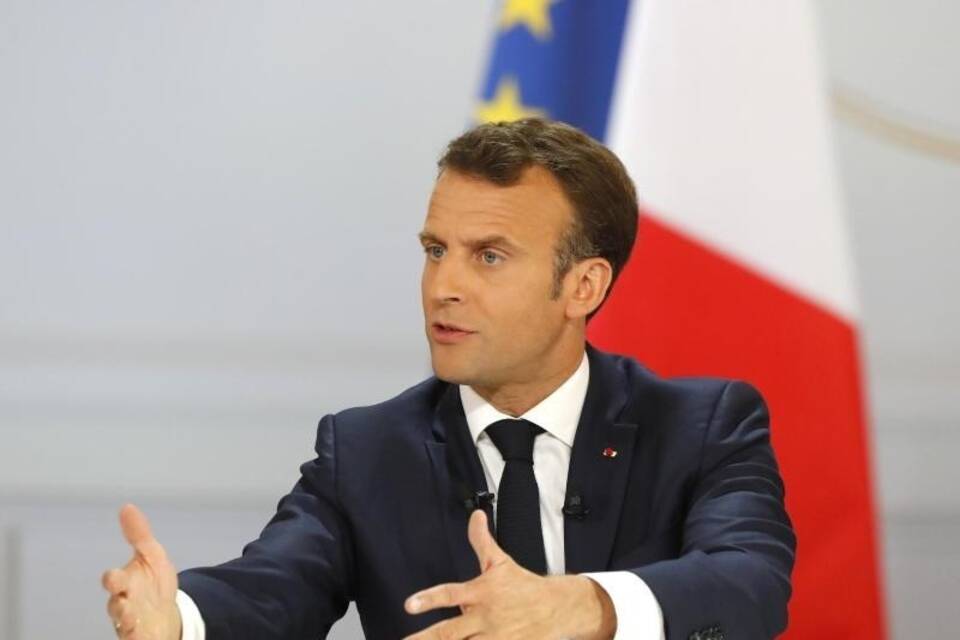 Frankreichs Präsident Macron Frankreichs Präsident Macron