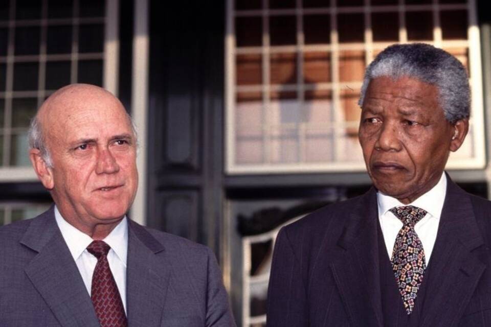 De Klerk und Mandela