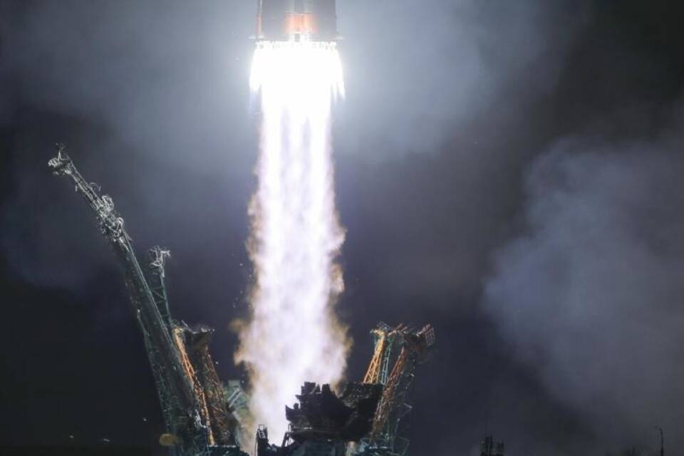 Sojus-Rakete startet zur ISS