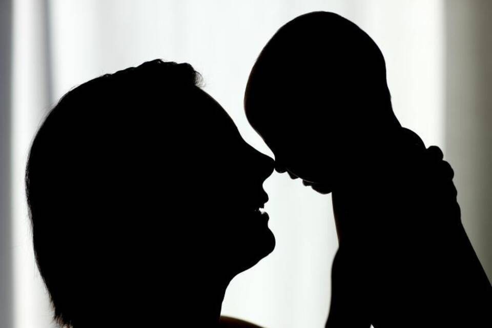 Frau mit Baby Frau mit Baby