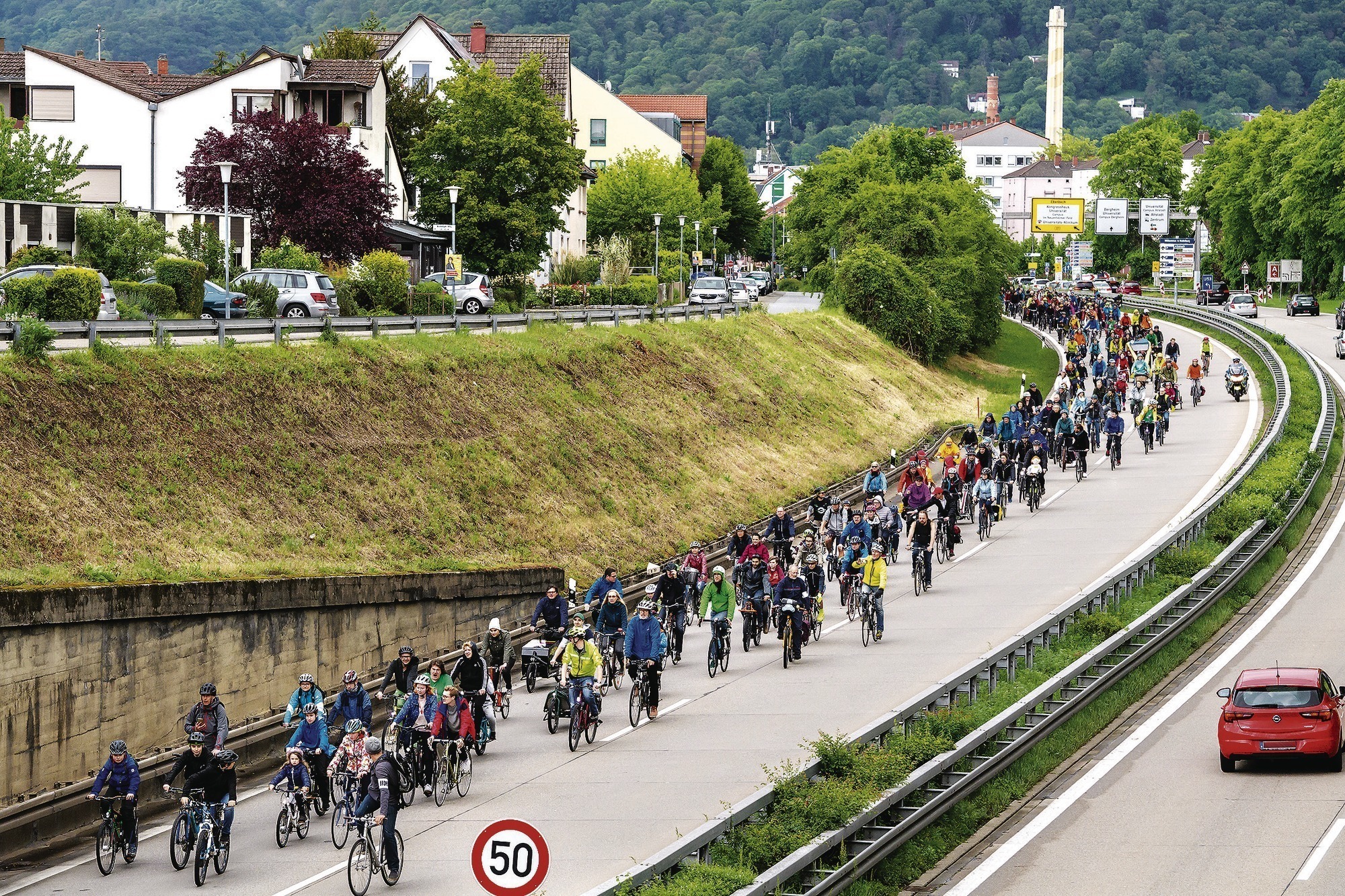 Radkulturtag in Heidelberg Mit der Sonne und dem Fahrrad