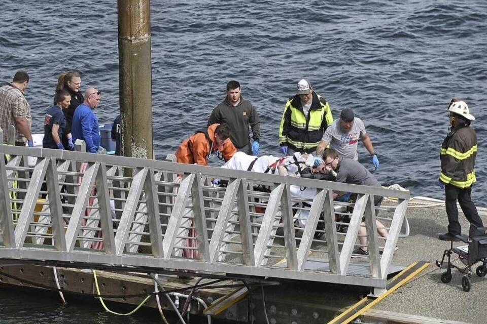 Rettungskräfte im Einsatz