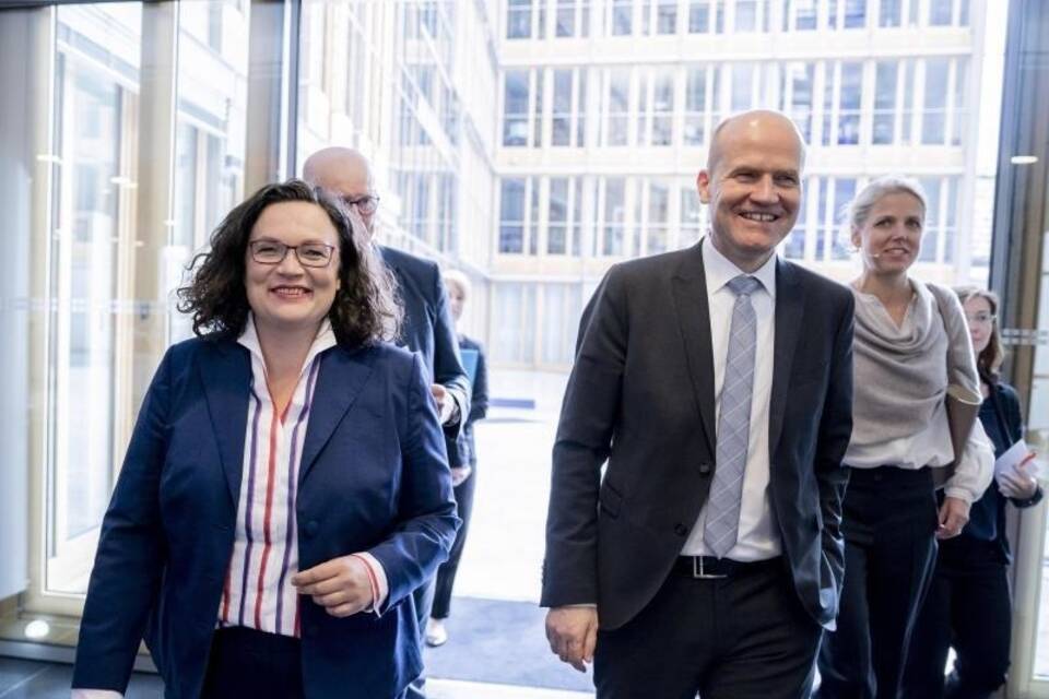 Nahles und Brinkhaus Nahles und Brinkhaus