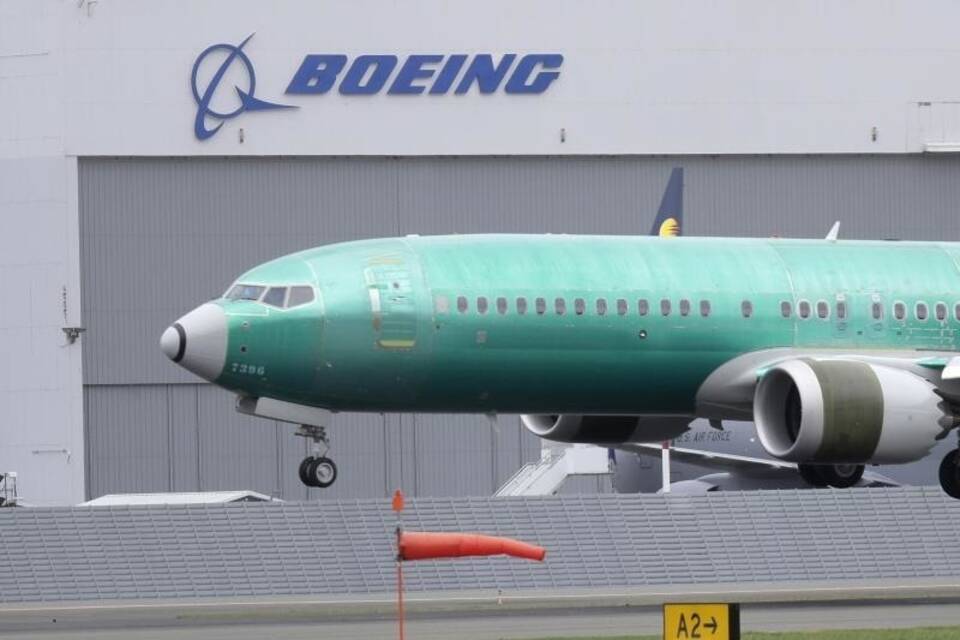 Boeing 737 MAX 8 Flugzeug bei Testflug