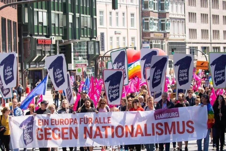 Demonstrationen für Europa