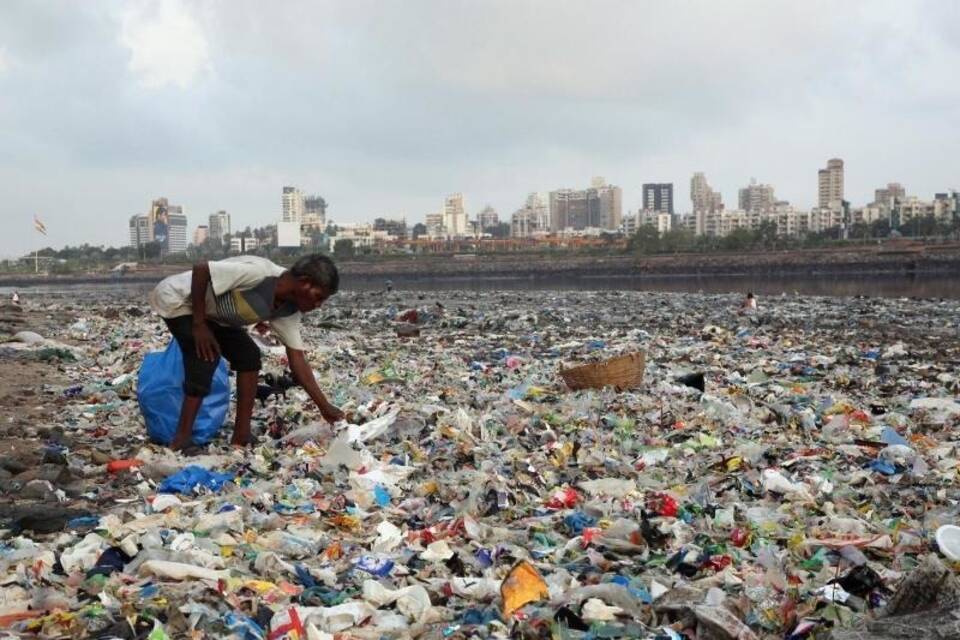 Plastikmüll am Meer