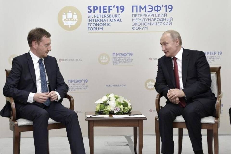 Kretschmer und Putin Kretschmer und Putin