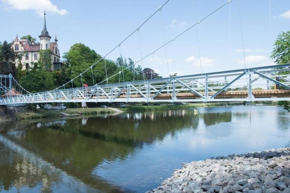Hängebrücke in Grimma