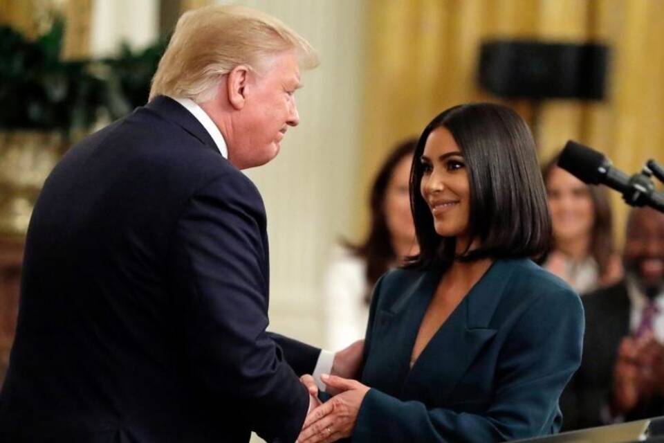 Kim Kardashian West + Donald Trump Kim Kardashian West + Donald Trump