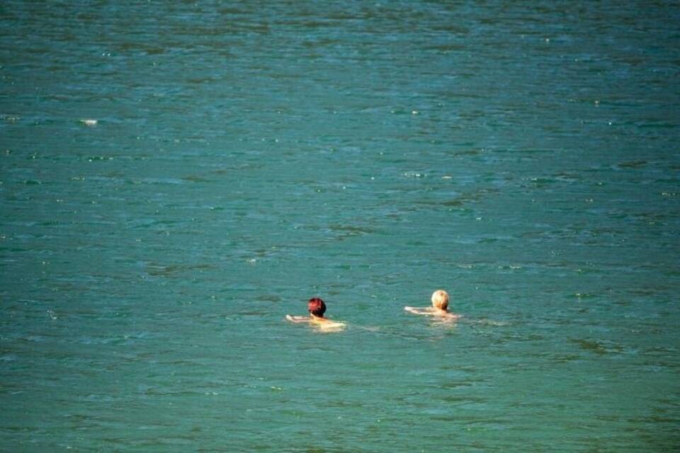 Schwimmen im See Schwimmen im See