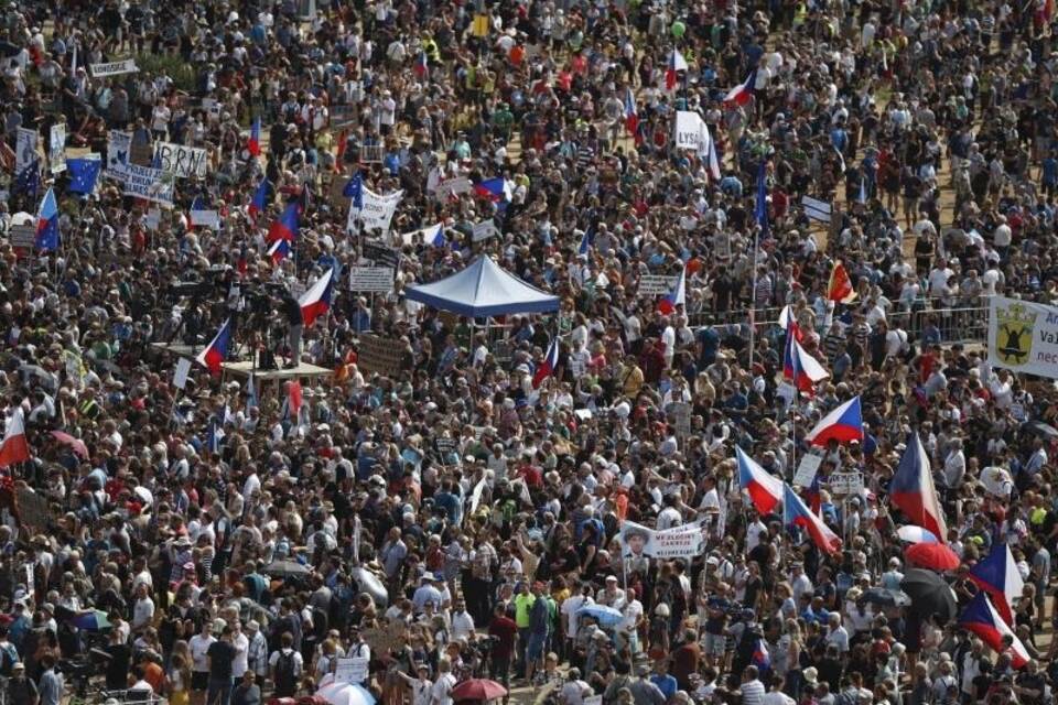 Regierungsprotest in Tschechien