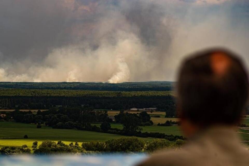Waldbrand bei Lübtheen Waldbrand bei Lübtheen