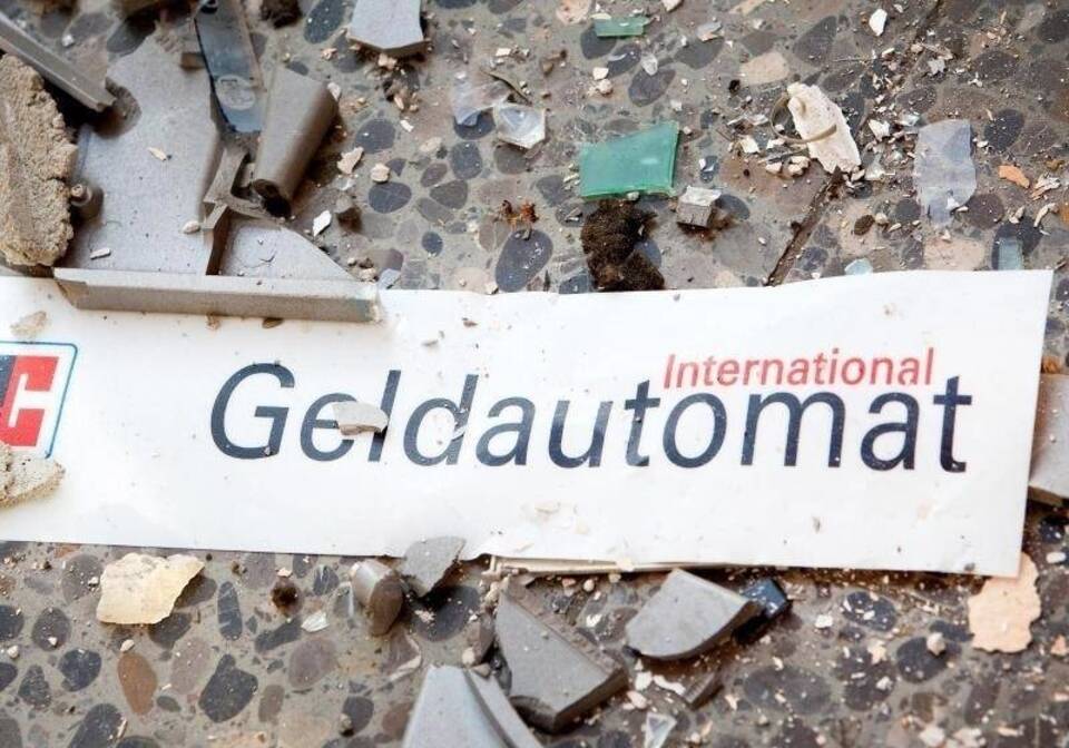 Gesprengter Geldautomat Gesprengter Geldautomat