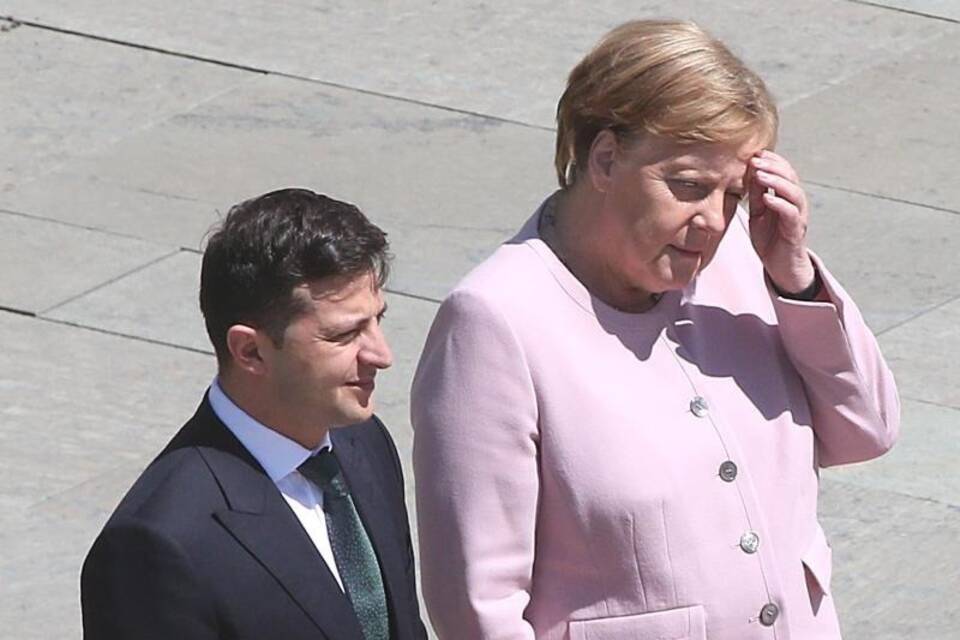 Selenskyj und Merkel Selenskyj und Merkel