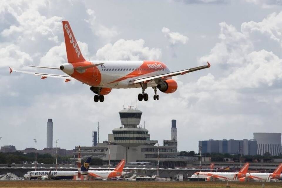 Landeanflug in Tegel