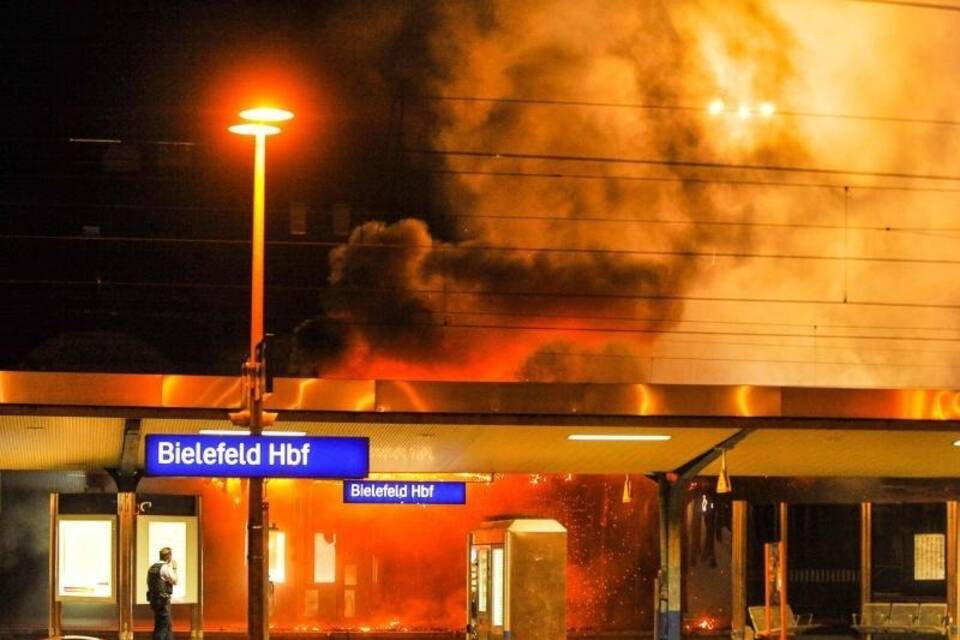 Brand im Bielefelder Hauptbahnhof Brand im Bielefelder Hauptbahnhof