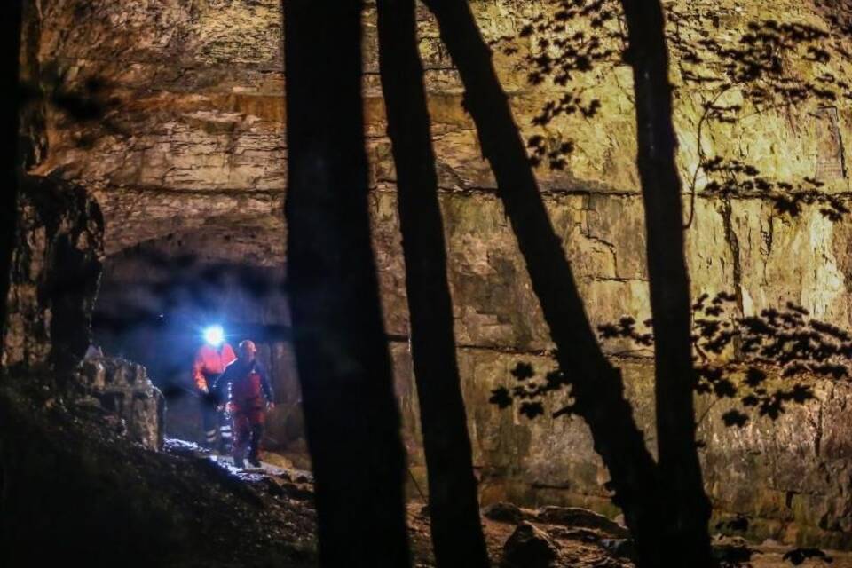 Blick in die Falkensteiner Höhle