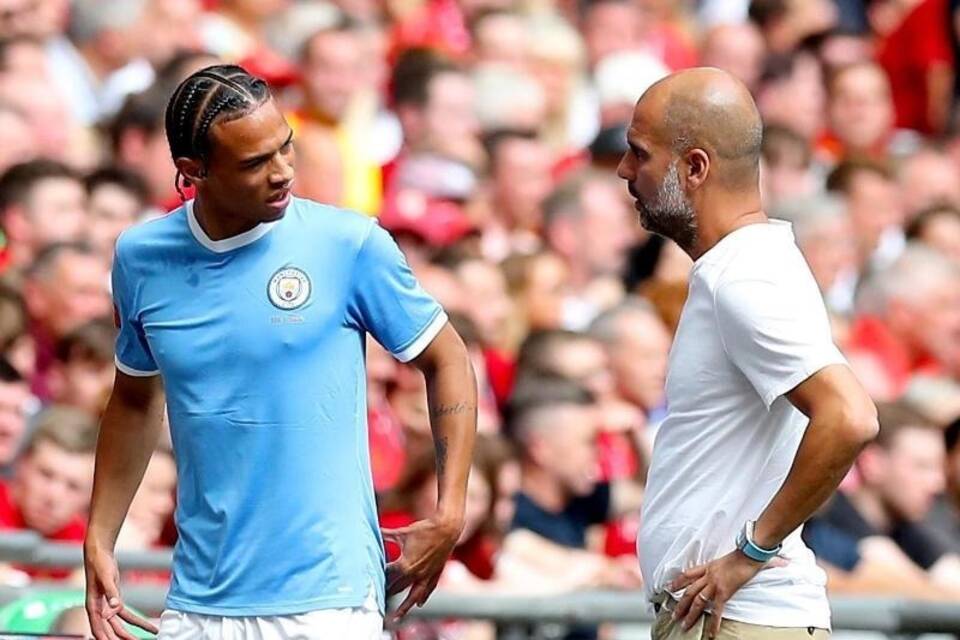 Sané und Guardiola Sané und Guardiola