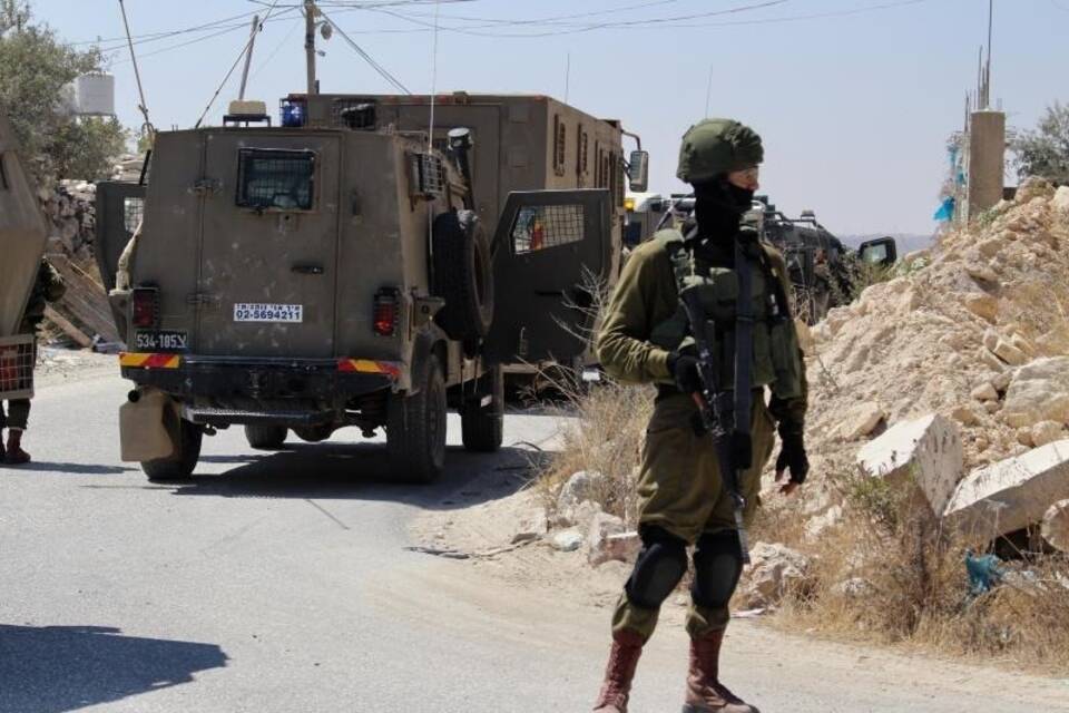 Patrouille im Westjordanland