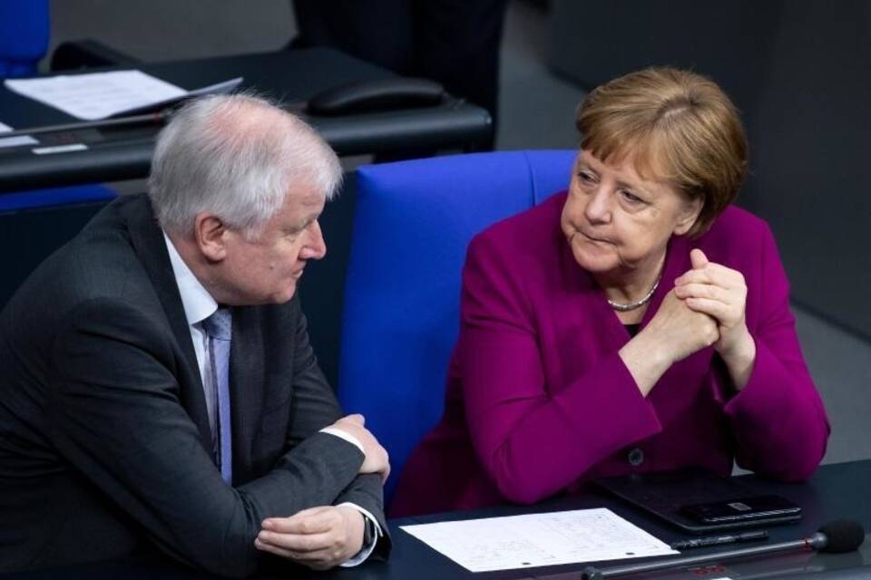 Seehofer und Merkel