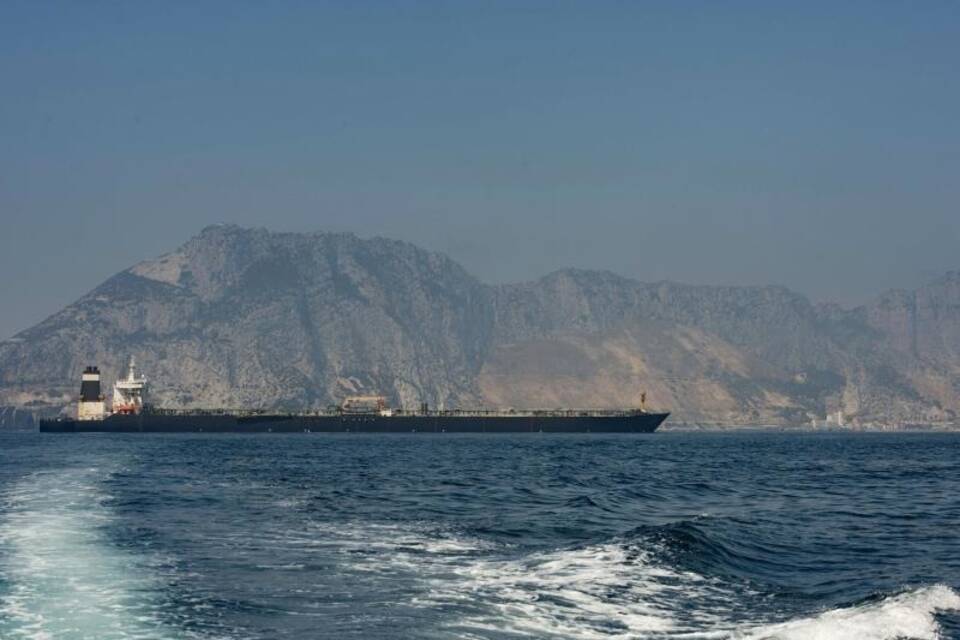 Supertanker «Grace 1» vor Gibraltar