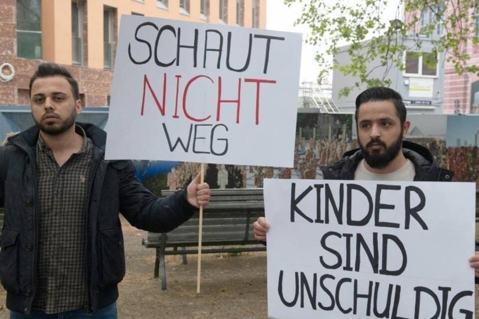 Protest vor dem Auswärtigen Amt