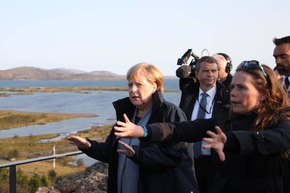 Merkel in Island Merkel in Island
