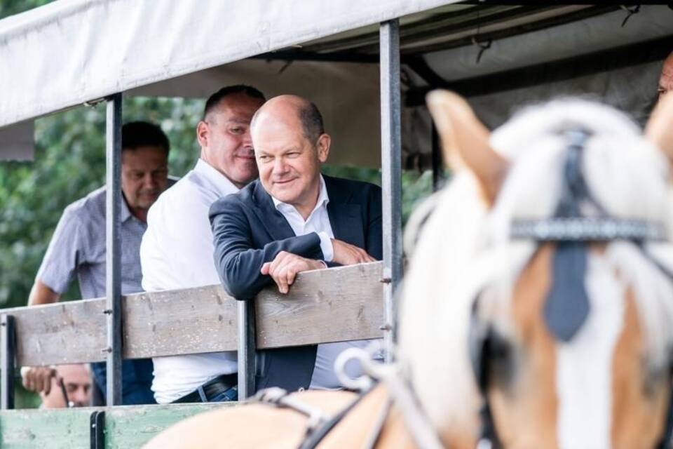 Scholz im Wahlkampf