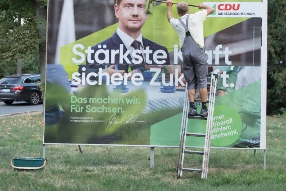 Wahlplakat der CDU Sachsen