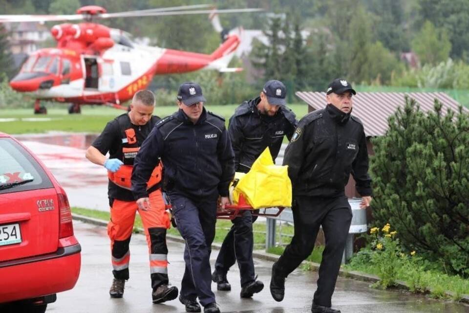 Rettungskräfte im Einsatz