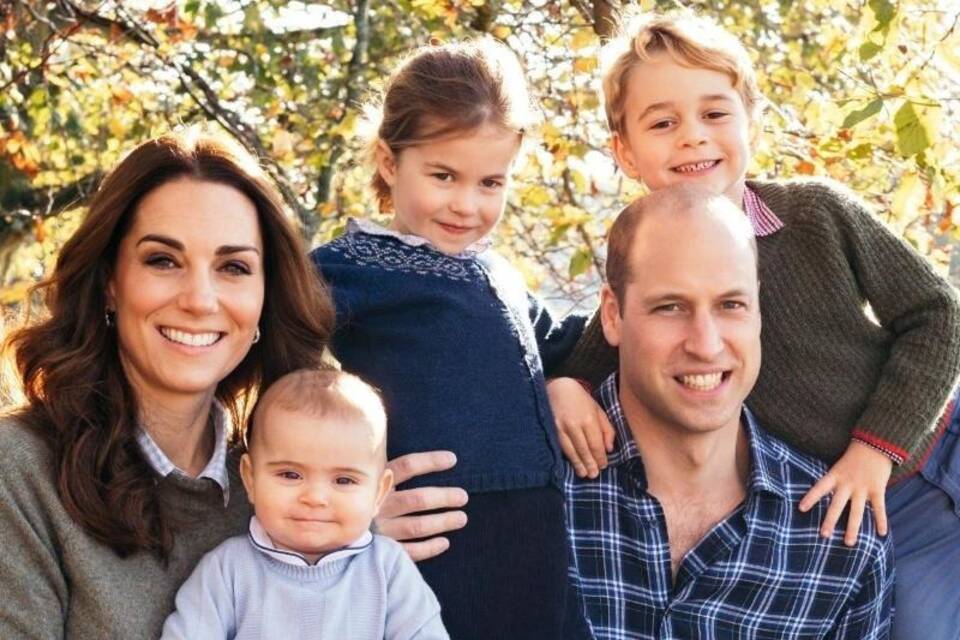 Prinz William und Herzogin Kate mit Familie