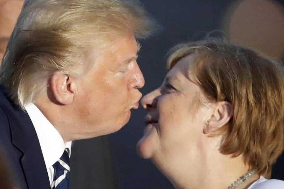 Trump und Merkel Trump und Merkel