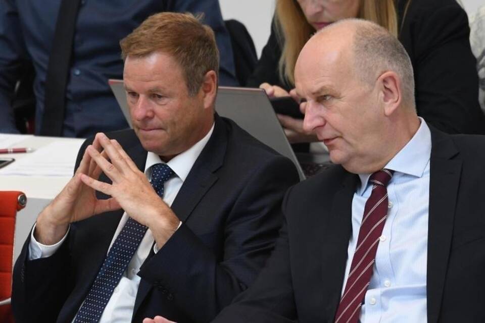 Dietmar Woidke und Christian Görke Dietmar Woidke und Christian Görke
