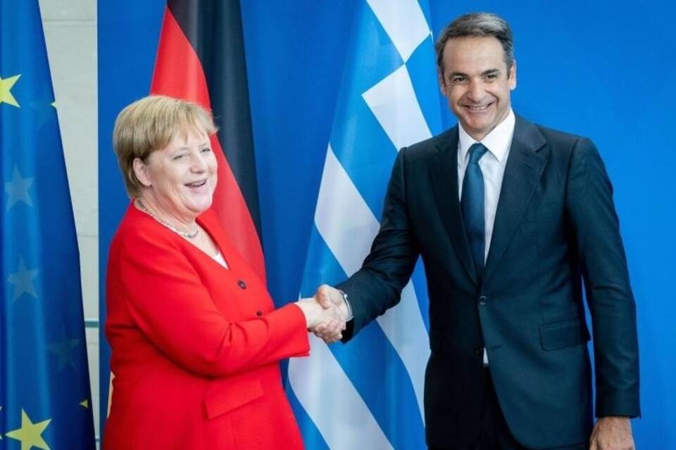 Griechischer Ministerpräsident Mitsotakis in Berlin
