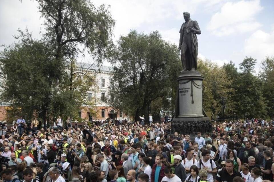 Proteste in Moskau Proteste in Moskau
