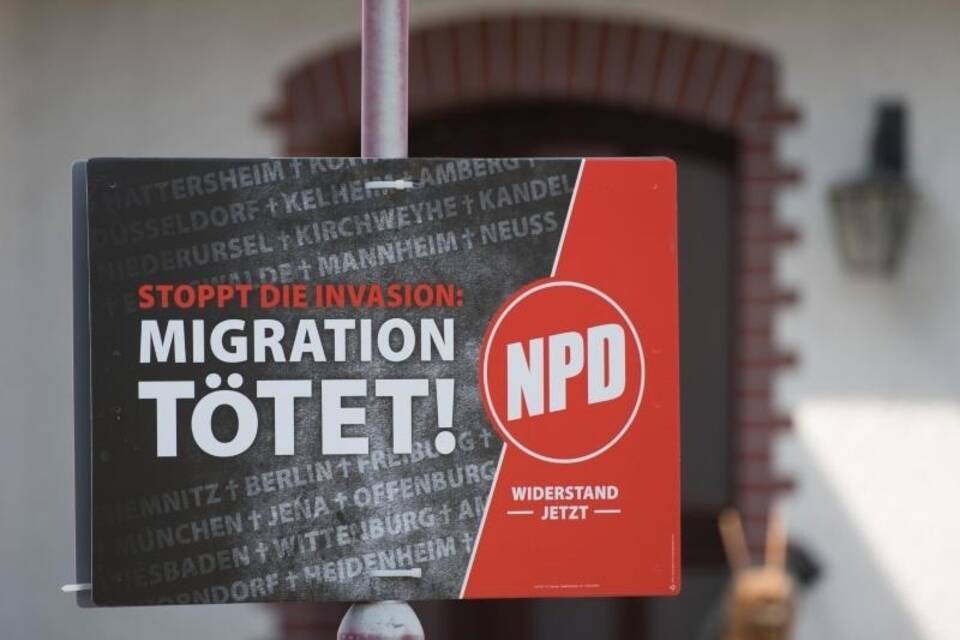 NPD-Wahlplakat