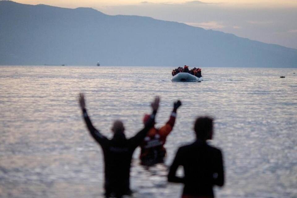 Flüchtlinge vor Lesbos