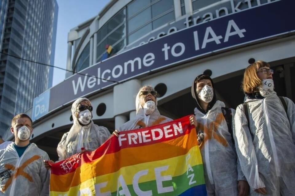 Protest vor der IAA