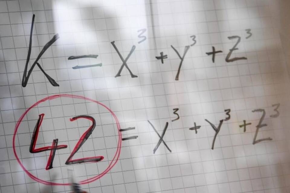 Matheproblem um die Zahl 42 geknackt Matheproblem um die Zahl 42 geknackt
