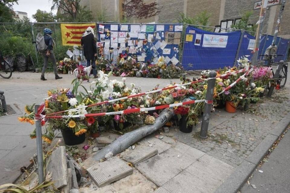 Unfallstelle in Berlin-Mitte