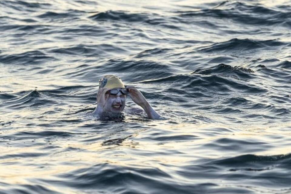 Schwimmerin im Ärmelkanal Schwimmerin im Ärmelkanal
