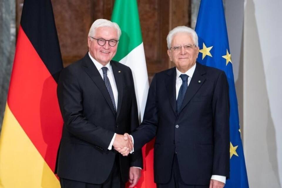 Frank-Walter Steinmeier und Sergio Mattarella